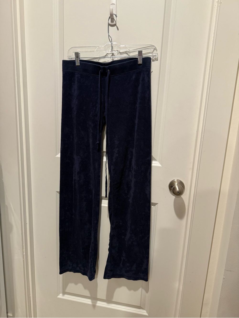 Y2K Juicy Couture Navy Velour Track Pants